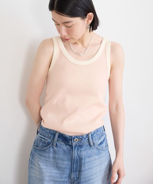 AMERICAN HOLIC（アメリカンホリック）の「ワッフル2WAYタンクトップ（タンクトップ・レディース・オレンジ/グリーン系その他3/モカ・M/L）」の12枚目の写真