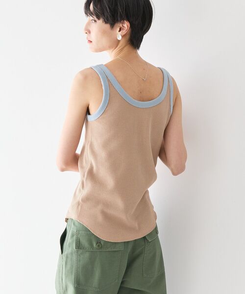 AMERICAN HOLIC（アメリカンホリック）の「ワッフル2WAYタンクトップ（タンクトップ・レディース・オレンジ/グリーン系その他3/モカ・M/L）」の18枚目の写真