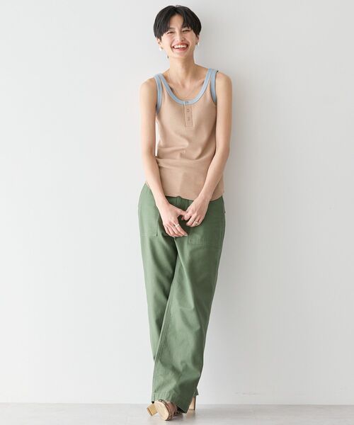 AMERICAN HOLIC（アメリカンホリック）の「ワッフル2WAYタンクトップ（タンクトップ・レディース・オレンジ/グリーン系その他3/モカ・M/L）」の19枚目の写真