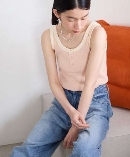 TAN タンクトップ セール】ワッフル2WAYタンクトップ（タンクトップ）｜AMERICAN