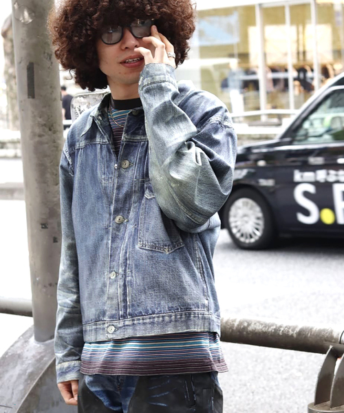 セール】【TOLQ/トルク】 Trompe loeil Denim Jacket 25-1102