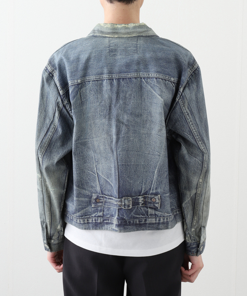 セール】【TOLQ/トルク】 Trompe loeil Denim Jacket 25-1102