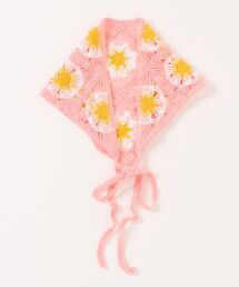 SHEENA（シーナ）の「フラワーモチーフクロシェバブーシュカ（その他ヘアアクセサリー）」