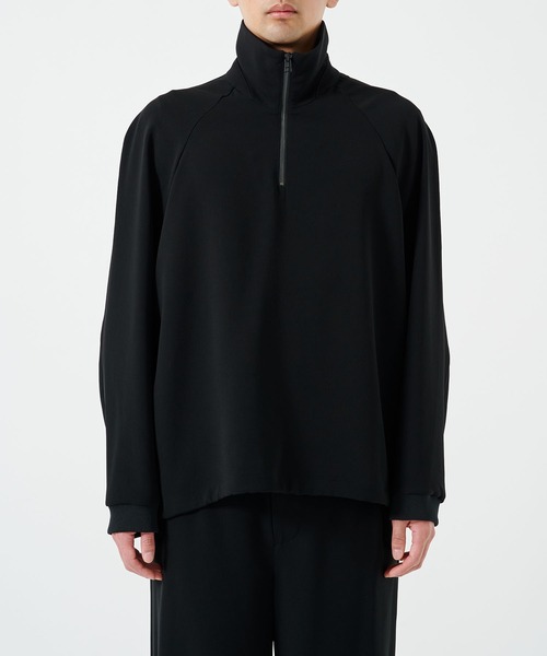 STUDIOUS（ステュディオス）の「【STUDIOUS】ESSENTIAL HALF ZIP SWEAT SHIRTS（スウェット・メンズ・ダークグレー/ブラック・1/2）」の6枚目の写真