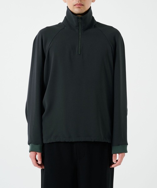 STUDIOUS（ステュディオス）の「【STUDIOUS】ESSENTIAL HALF ZIP SWEAT SHIRTS（スウェット・メンズ・ダークグレー/ブラック・1/2）」の13枚目の写真