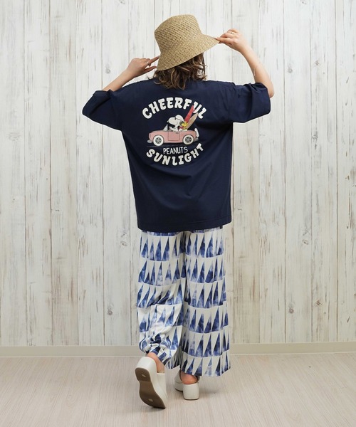 ANTIBAL（アンティバル）の「ANTIBAL/アンティバル スヌーピー/UVケアラッシュガード 253AN2ST641（Tシャツ/カットソー・レディース・ネイビー/ホワイト/ブラック/グレー・FREE）」の16枚目の写真