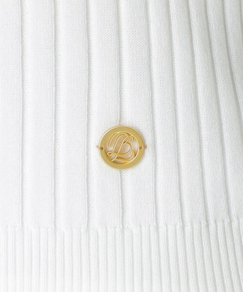 BLUE LABEL CRESTBRIDGE（ブルーレーベルクレストブリッジ）の「アセテートコットンランダムリブニット（Tシャツ/カットソー・レディース・ブラック/オレンジ/ホワイト/ブラウン・38）」の21枚目の写真