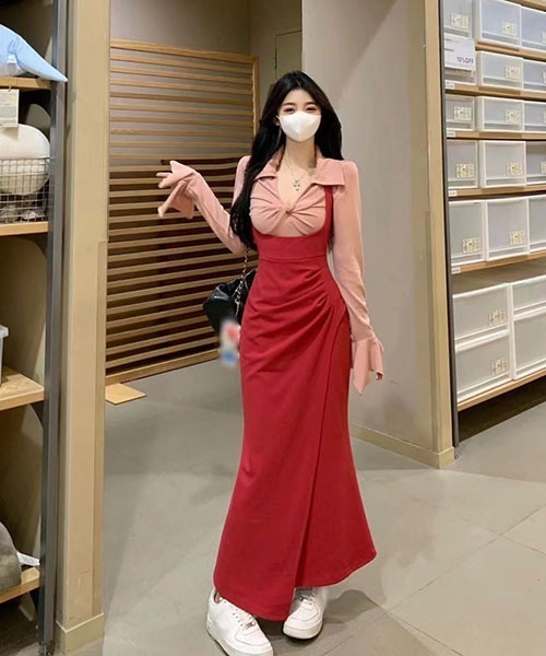 gossip!ロサンゼルス(ゴシップロサンゼルス)の「ワンピース(スカート・レディース・ブラウン/レッド・L/M)」の19枚目の写真