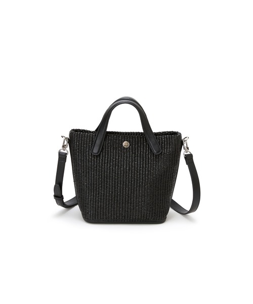 Breath TOPKAPI】レザーハンドル ショルダー付き トート カゴ