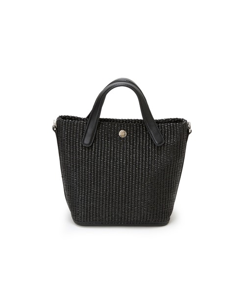 Breath TOPKAPI】レザーハンドル ショルダー付き トート カゴ