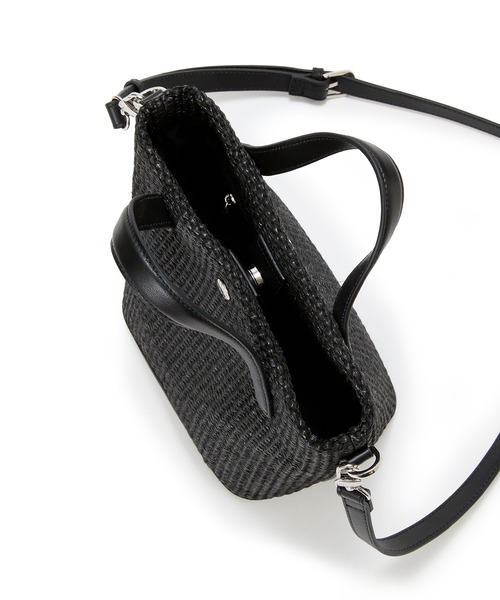 Breath TOPKAPI(ブレストプカピ)の「【Breath TOPKAPI】レザーハンドル ショルダー付き トート カゴバッグ(ショルダーバッグ・レディース・ブラック/ベージュ/ホワイト・FREE)」の11枚目の写真