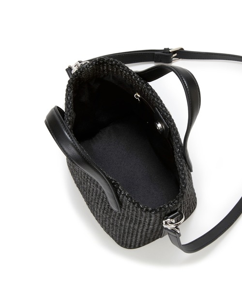 Breath TOPKAPI(ブレストプカピ)の「【Breath TOPKAPI】レザーハンドル ショルダー付き トート カゴバッグ(ショルダーバッグ・レディース・ブラック/ベージュ/ホワイト・FREE)」の10枚目の写真