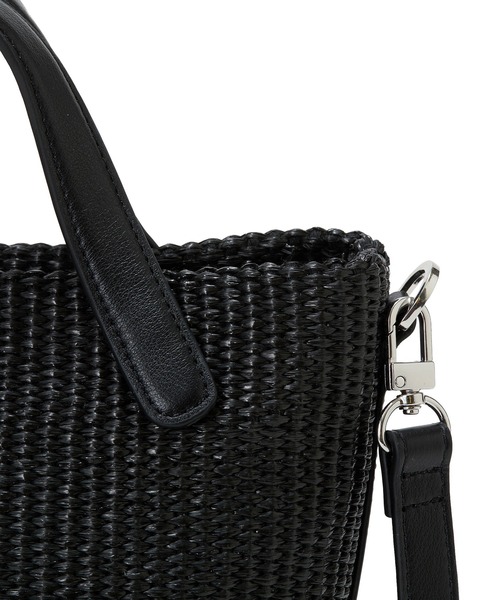 Breath TOPKAPI(ブレストプカピ)の「【Breath TOPKAPI】レザーハンドル ショルダー付き トート カゴバッグ(ショルダーバッグ・レディース・ブラック/ベージュ/ホワイト・FREE)」の6枚目の写真
