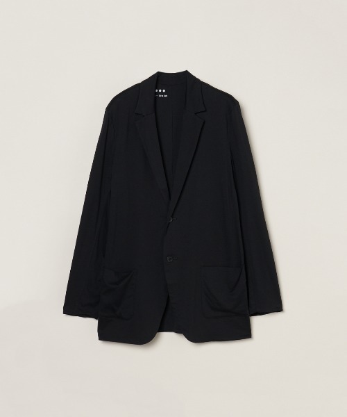 three dots(スリードッツ)の「ミルキージャージー ジャケット(テーラードジャケット・メンズ・ホワイト/ブラック/ライトグレー・SMALL/MEDIUM/LARGE)」の4枚目の写真
