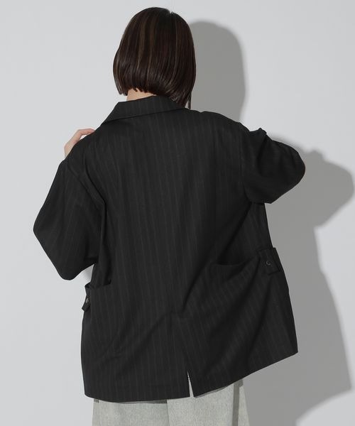 【在庫あり】 セール】【UNISEX/SETUP対応】セットアップ半袖ジャケット ジャケット・アウター