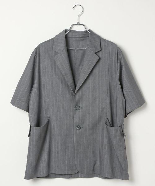 慈雨(夏物半袖)ジャケット UNISEX/SETUP対応】セットアップ半袖ジャケット（テーラード