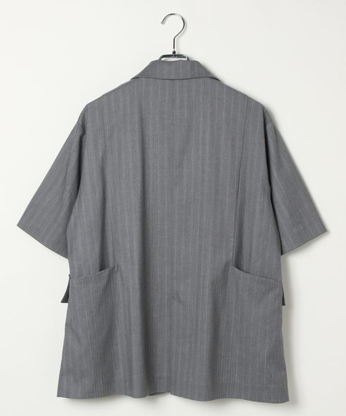 セール】【UNISEX/SETUP対応】セットアップ半袖ジャケット