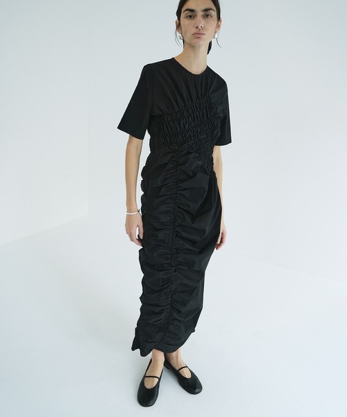 RANDOM SHIRRING ONEPIECE（ワンピース）｜CLANE（クラネ）の