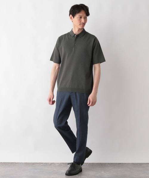 GLOBAL WORK（グローバルワーク）の「アンチピリングハイゲージニット/ポロ/半袖/287553（ニット/セーター・メンズ・ラベンダー/チャコール/カーキ/ブラック/ネイビー/ライトグレー・SMALL/MEDIUM/LARGE/X-LARGE）」の18枚目の写真