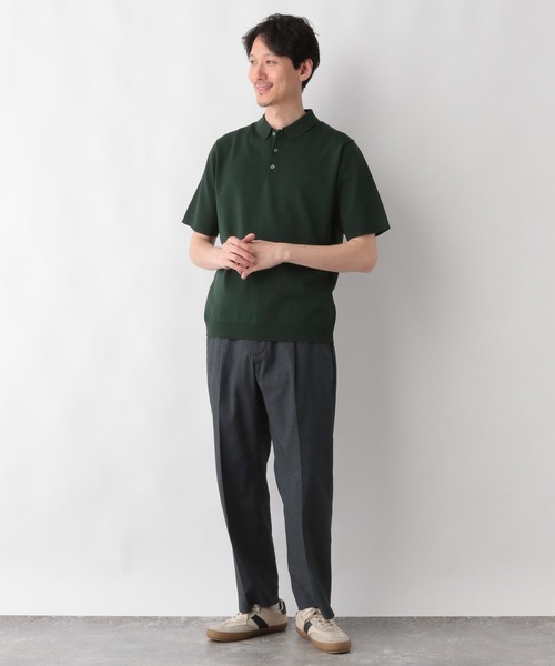 GLOBAL WORK（グローバルワーク）の「アンチピリングハイゲージニット/ポロ/半袖/287553（ニット/セーター・メンズ・ラベンダー/チャコール/カーキ/ブラック/ネイビー/ライトグレー・SMALL/MEDIUM/LARGE/X-LARGE）」の21枚目の写真