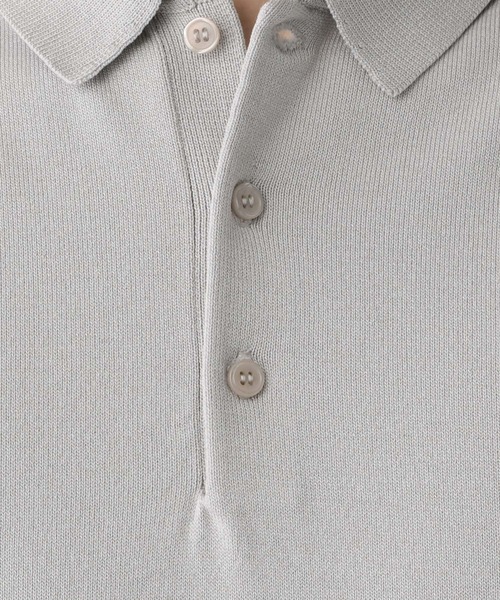 GLOBAL WORK（グローバルワーク）の「アンチピリングハイゲージニット/ポロ/半袖/287553（ニット/セーター・メンズ・ラベンダー/チャコール/カーキ/ブラック/ネイビー/ライトグレー・SMALL/MEDIUM/LARGE/X-LARGE）」の11枚目の写真