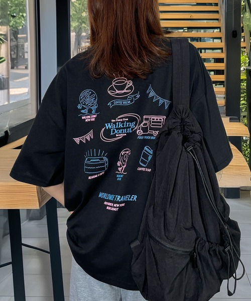 セール】ウォーキング ドーナツ ワイドシルエット 半袖 Tシャツ