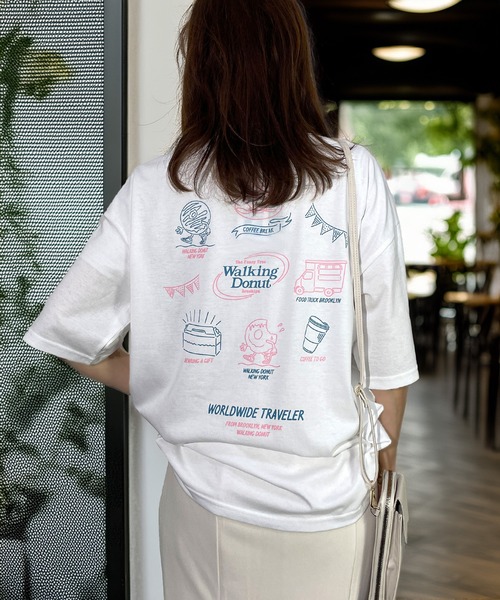 ワイルドバンチ 2024 osageサイン入りTシャツ セール】ウォーキング ドーナツ ワイドシルエット 半袖 Tシャツ