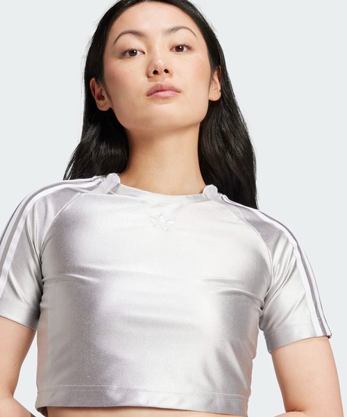 adidas（アディダス）の「アディカラー チームガイスト ベビー半袖Tシャツ / アディダスオリジナルス adidas Originals（Tシャツ/カットソー・レディース・ホワイト/グレー・XX-LARGE/LARGE/MEDIUM/SMALL/X-LARGE/X-SMALL）」の8枚目の写真
