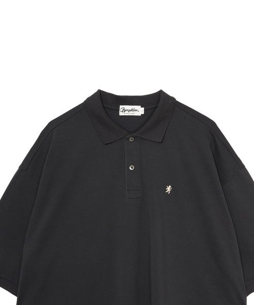 GYMPHLEX（ジムフレックス）の「Gymphlex  POLO SHIRT S/S（ポロシャツ・メンズ・ブラック×ピンク/ダークグリーン/チャコール・M/L）」の9枚目の写真