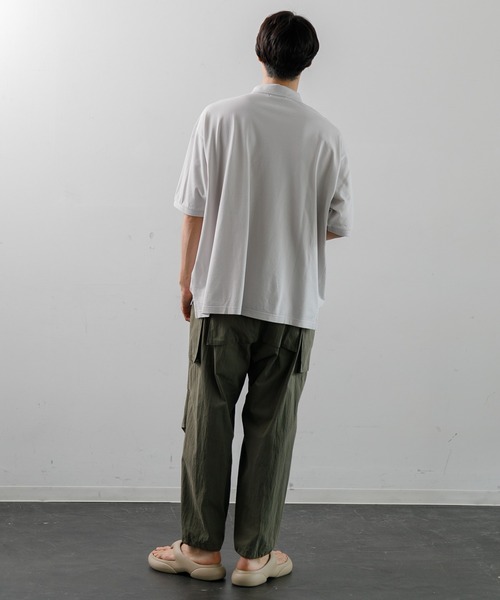 GYMPHLEX（ジムフレックス）の「Gymphlex  POLO SHIRT S/S（ポロシャツ・メンズ・ブラック×ピンク/ダークグリーン/チャコール・M/L）」の19枚目の写真