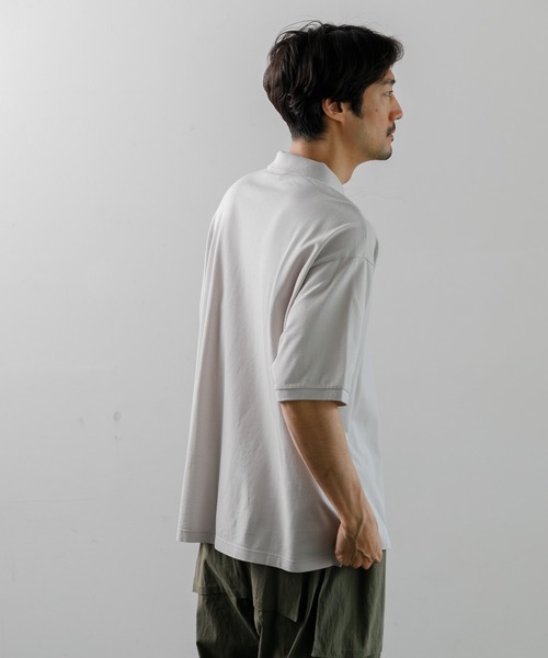 GYMPHLEX（ジムフレックス）の「Gymphlex  POLO SHIRT S/S（ポロシャツ・メンズ・ブラック×ピンク/ダークグリーン/チャコール・M/L）」の22枚目の写真