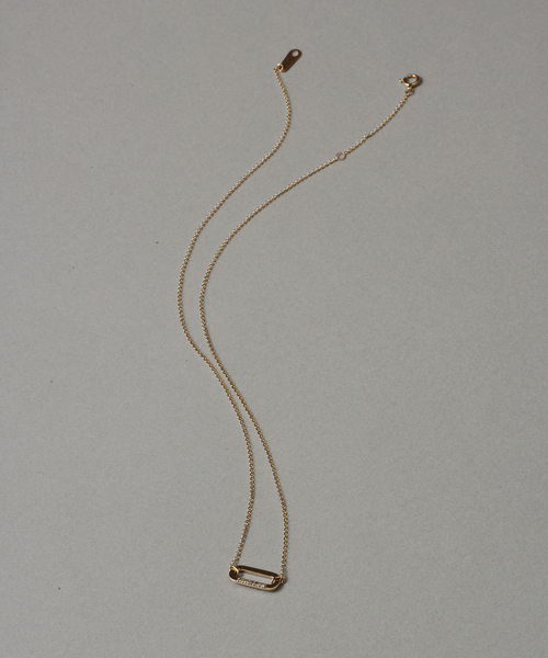 オーバルモチーフ*ダイヤネックレス K10（ネックレス）｜Lilas（リラ