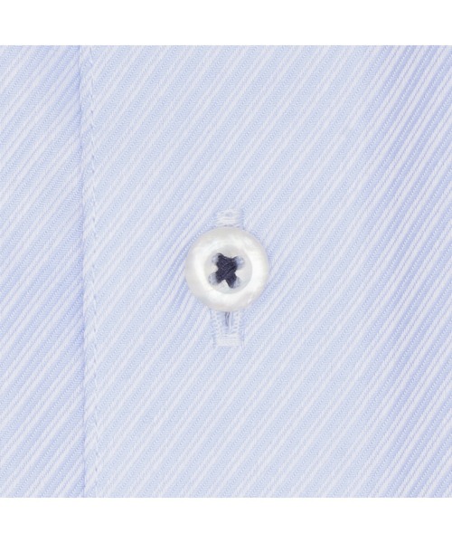 TOKYO SHIRTS(トウキョウシャツ)の「超形態安定ノーアイロン レギュラー 長袖ビジネスワイシャツ(大きいサイズ・長いサイズ)(ビジネスシャツ・メンズ・サックスブルー・首回り43cm-裄丈90cm/首回り45cm-裄丈86cm/首回り41cm-裄丈90cm/首回り45cm-裄丈90cm/首回り45cm-裄丈82cm/首回り39cm-裄丈88cm/首回り42cm-裄丈90cm/首回り47cm-裄丈86cm/首回り47cm-裄丈90cm)」の4枚目の写真