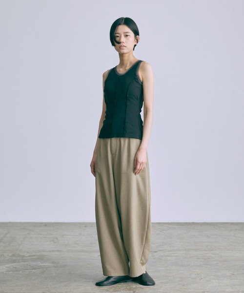 セール】Tulle Piping Tank Top（タンクトップ）｜EN NEUME