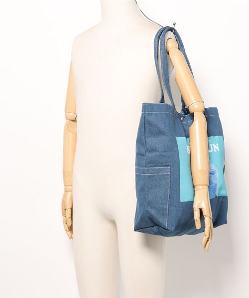 Paradise Picnic（パラダイスピクニック）の「【パペットスンスン】デニムトートバッグ（トートバッグ・レディース・ブルー・FREE）」の11枚目の写真