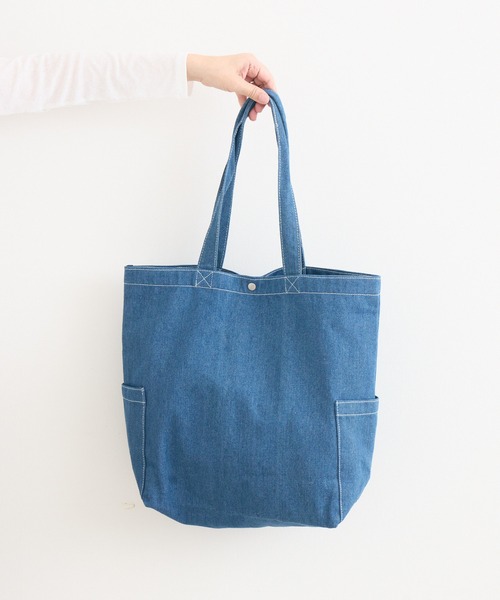 Paradise Picnic（パラダイスピクニック）の「【パペットスンスン】デニムトートバッグ（トートバッグ・レディース・ブルー・FREE）」の4枚目の写真