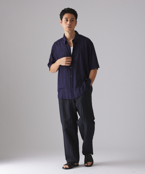 KANEMASA PHIL シャツ　L ブラック　ラミー100 KANEMASA PHIL シャツ L ブラック ラミー100 - メルカリ
