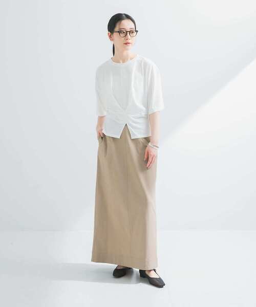 URBAN RESEARCH（アーバンリサーチ）の「ウエストタックデザインカットソー（Tシャツ/カットソー・レディース・ブラック/オフホワイト・FREE）」の16枚目の写真