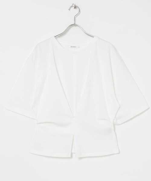 URBAN RESEARCH（アーバンリサーチ）の「ウエストタックデザインカットソー（Tシャツ/カットソー・レディース・ブラック/オフホワイト・FREE）」の21枚目の写真