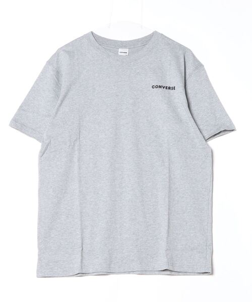 CONVERSE（コンバース）の「コンバース  サークル バード PT S/S Tシャツ（Tシャツ/カットソー・メンズ・ホワイト/グレー/ダークグリーン・M/L/LL）」の2枚目の写真