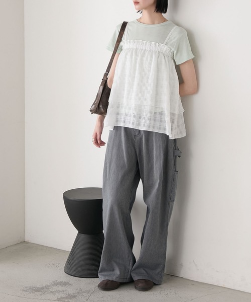 forksy.】マルチウェイ シアーチェック柄 トップス/ミニスカート