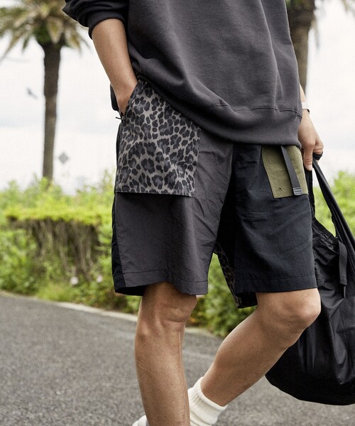 FREAK'S STORE(フリークスストア)の「FREAK’S STORE/フリークスストア 【Beach & Festival】撥水ナイロンウェービングベルト クライミング ベイカーボードショーツ 水陸両用(その他パンツ・メンズ・ブラック/ブラック系その他/チャコールグレー/ベージュ/ベージュ系その他/オリーブ/レオパード/その他1/ブラック系その他2・SMALL/MEDIUM/LARGE)」の3枚目の写真