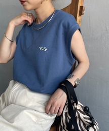 TOWNCRAFT | [TOWN CRAFT/タウンクラフト・THE FOX/ザフォックス] 別注 ワンポイントロゴワッペン ミニ裏毛 ノースリーブTシャツ(Tシャツ/カットソー)