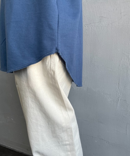 TOWNCRAFT（タウンクラフト）の「[TOWN CRAFT/タウンクラフト・THE FOX/ザフォックス] 別注 ワンポイントロゴワッペン ミニ裏毛 ノースリーブTシャツ（Tシャツ/カットソー・レディース・チャコールグレー/ライトグレー/ブルー・S/M）」の12枚目の写真