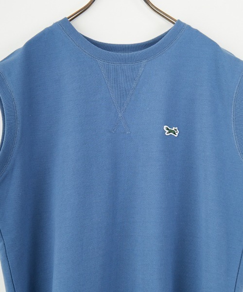 TOWNCRAFT（タウンクラフト）の「[TOWN CRAFT/タウンクラフト・THE FOX/ザフォックス] 別注 ワンポイントロゴワッペン ミニ裏毛 ノースリーブTシャツ（Tシャツ/カットソー・レディース・チャコールグレー/ライトグレー/ブルー・S/M）」の17枚目の写真