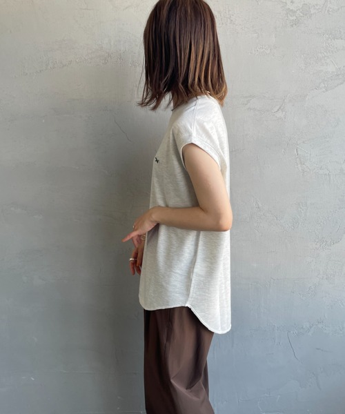 未使用Drawer RESORT1 裏毛ノースリーブフーディー XS-Lサイズあり☆【DEA./ディア】ジップ/ ZIP/ ワッフル