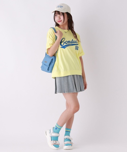 repipi armario（レピピ アルマリオ）の「【手洗い可能】ピグメントロゴキャップ（キャップ・キッズ・アイボリー/ピンク/カモフラージュ/ブルー/ブラック・FREE）」の6枚目の写真