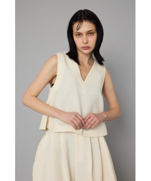 ヘリンドットサイ Vネックべスト(値札付き) ヘリンドットサイ Vネックべスト(値札付き) HeRIN.CYE ベスト ジレ V