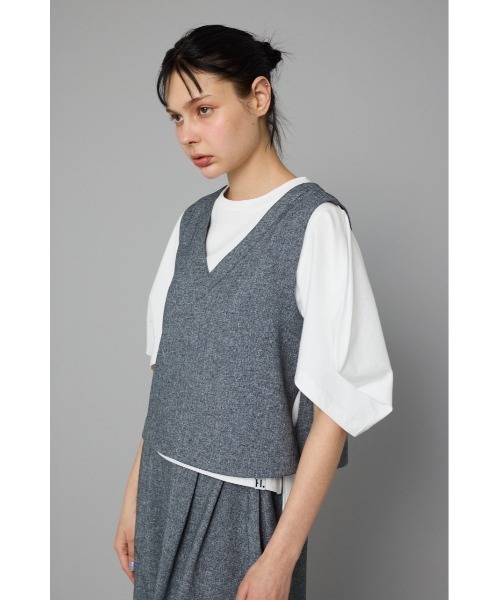 V neck vest Vネックベスト(ベスト)|HeRIN.CYE(ヘリンドットサイ V neck vest Vネックベスト(ベスト)|HeRIN.CYE(ヘリンドットサイ