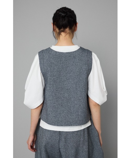 V neck vest Vネックベスト（ベスト）｜HeRIN.CYE（ヘリンドットサイ